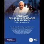 La UCCuyo participó del homenaje al Papa Francisco organizado por la RUC